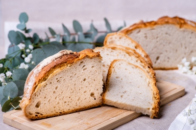 Poză pain avec farine blanc bio (paine alba bio)